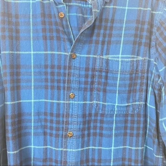 Faded Glory Men Shirt. Blue Striped. Sz S (34-36) - Picture 4 of 6